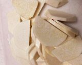 里芋の親芋で絶品☆お好み焼き風ほっこり揚作り方3写真