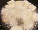 里芋の親芋で絶品☆お好み焼き風ほっこり揚作り方7写真