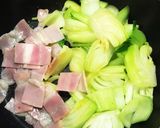 青梗菜とベーコンの炒め作り方3写真