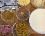簡単♡1人ランチ　クリームグラタン作り方1写真