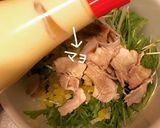 水菜とたくあんの豚しゃぶサラダ作り方7写真