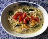 鶏がらスープの素で一人前スパゲッティ♡作り方10写真