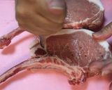 BBQで豪快に!ガッツリ骨付豚ロース!!作り方1写真