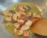 ウイスキー風味サーモンのクリームパスタ!作り方5写真