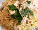 ウイスキー風味サーモンのクリームパスタ!作り方12写真