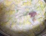 朝食パンにピッタリ☆白菜のミルクスープ作り方4写真