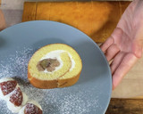 自家製渋皮煮を使った【栗のロールケーキ】作り方19写真