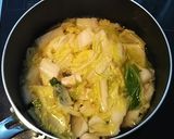 白菜と鶏ささみの卵スープ作り方2写真