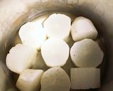 ふろふき大根♪肉味噌あんかけ♪作り方1写真