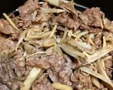 【簡単】牛とごぼうの土鍋で炊き込みご飯作り方9写真