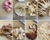 ベーコンとキノコ達の クリームスパゲティ作り方2写真