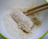 簡単！ネギとんかつ☆肉巻きフライ作り方3写真