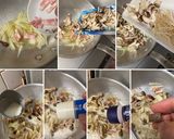 ベーコンとキノコ達の クリームスパゲティ作り方4写真