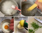 ベーコンとキノコ達の クリームスパゲティ作り方6写真