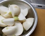 かぶと豚肉の豆豉醤炒め作り方1写真
