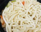 フライパンで作る野菜沢山の煮込みうどん作り方3写真