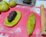 ★HB胡麻香る抹茶と餡子のねじりパン★作り方3写真