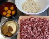 ふわふわ肉厚♡ハンバーグ オニオンソース作り方1写真