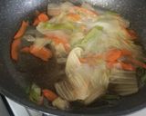 pおでんのつゆで中華丼&添え物作り方2写真
