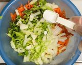 にんじんと白菜の豆腐和えサラダ作り方3写真