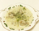 白菜と鶏もも肉のクリーム煮♡コク旨絶品♡作り方5写真