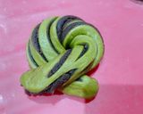 ★HB胡麻香る抹茶と餡子のねじりパン★作り方5写真