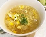 かき卵コーンスープ作り方3写真