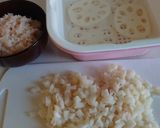 シャキシャキれんこん入り鮭バーグ作り方2写真