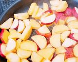 さつまいもの牛肉の炒め物作り方1写真