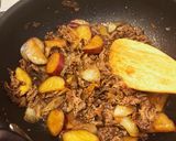 さつまいもの牛肉の炒め物作り方3写真
