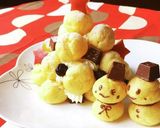 簡単可愛い☆プチシューのクリスマスリース作り方5写真