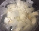 下茹で10分☆たけのこ芋と豚こまの煮物作り方2写真