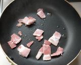 ピーマンとベーコンのチーズ乗せトースト作り方2写真