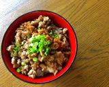 【簡単】味噌豚そぼろ丼　締め！作り方5写真