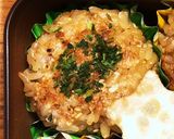 焼きおにぎりとポテトサラダ餃子弁当作り方7写真