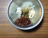 ヨウサマの減塩奈良漬けのチーズ和え作り方1写真