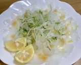 イカのカルパッチョ　玉ねぎソース作り方4写真