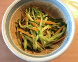 常備菜　人参とキュウリのごまポン酢和え作り方3写真
