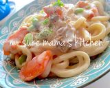 シチューリメイク☃️和風クリームうどんஐ作り方2写真