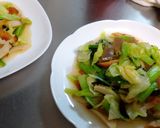 キャベツと小松菜のダシ炒め煮作り方5写真