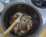 鮭と舞茸の炊き込みご飯作り方3写真