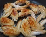 手羽先焼きと柿とりんごサラダ作り方4写真