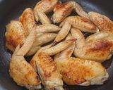 手羽先焼きと柿とりんごサラダ作り方5写真