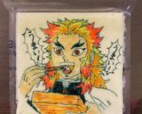 ペンでオブアート！『鬼滅の刃』煉獄杏寿郎作り方6写真