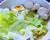 レタスがメイン！鶏ハム+で塩ラーメン作り方11写真