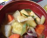 さつまいもとうす揚げと長ネギのお味噌汁作り方3写真