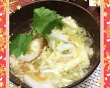ふわふわ玉子とちくわの味噌汁❇️作り方5写真