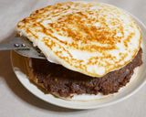米粉で☆砂糖なしゆず餡のジャンボどら焼き作り方6写真