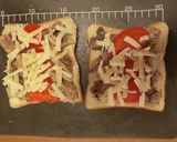 サバとトマトの冷凍チーズトースト作り方2写真