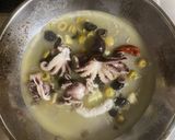 飯蛸とオリーブのスパゲティ。作り方4写真